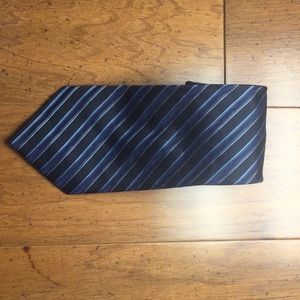 Silk CK striped tie
